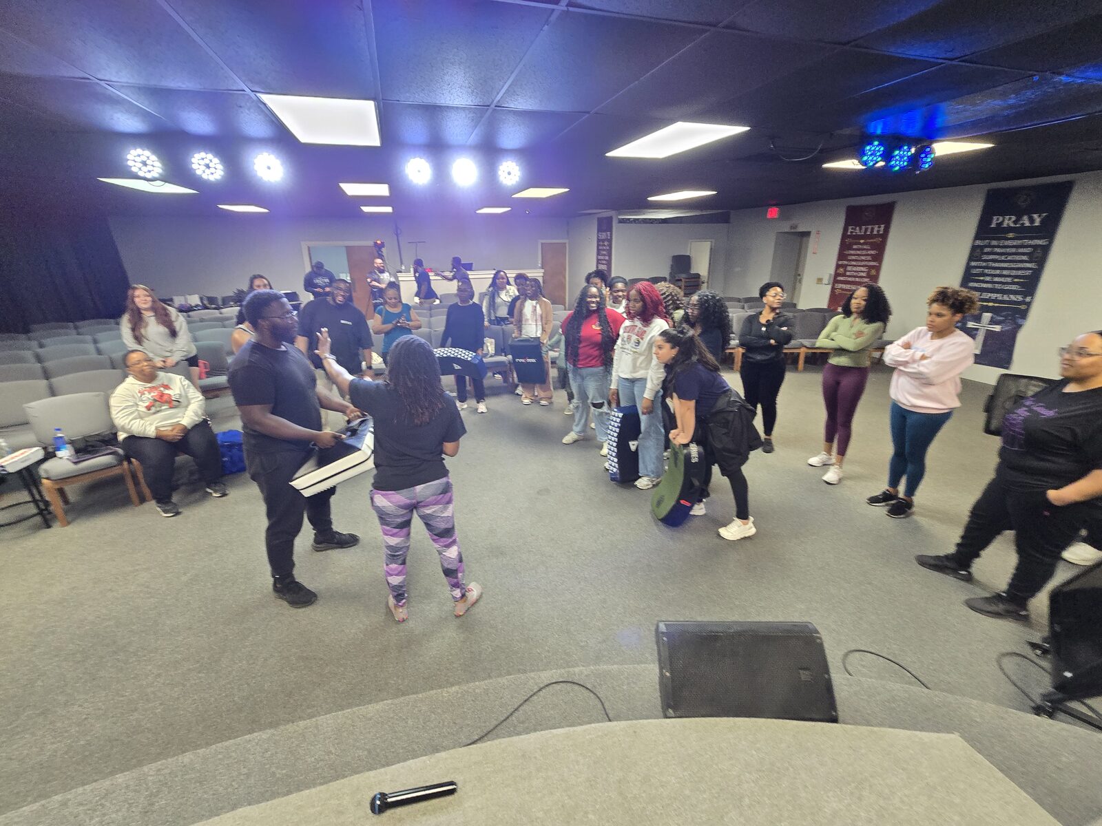 Community self-defense training event led by LowKey Defense
